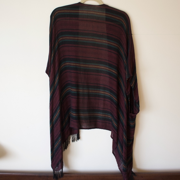 Roots | Black Red Cardigan Wool Stripes - Picture 3 of 6